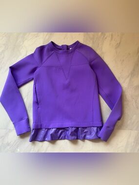 Lululemon IVIVVA Purple Ruffle-Hem Sweatshirt SIZE 10